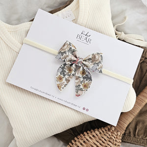 Zinnia - Single Sailor Bow Clips And Headbands