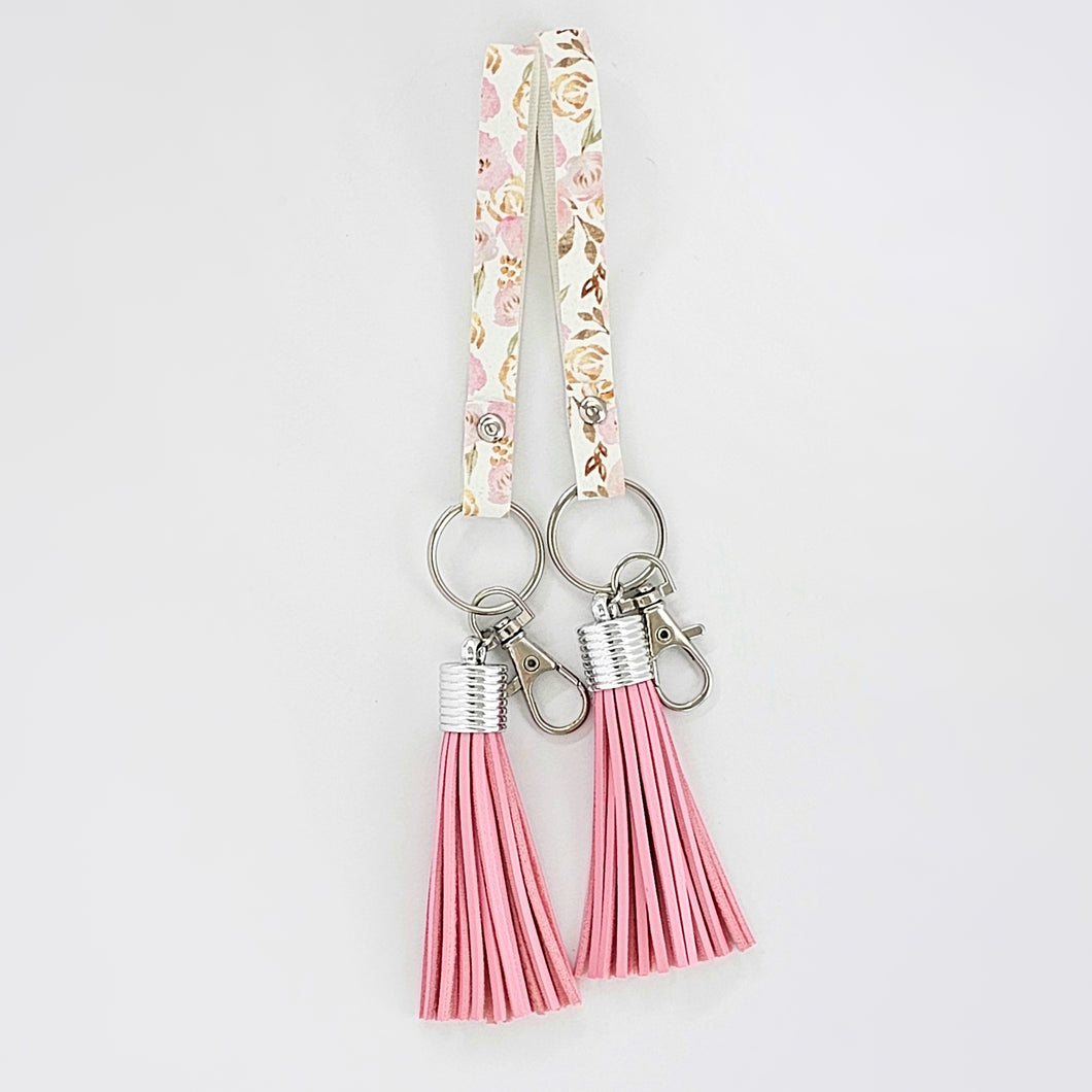Meg - Slim Wristlet Key Chains With Tassel