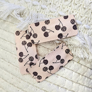 Cherry - Single Covered Snap Clips