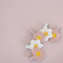 Applique Flower Single Clips (3 Colour Choices)