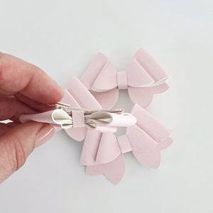 Esmerelda - Single Middle Sister Bow Clips Or Headbands (3 Colour Choices)