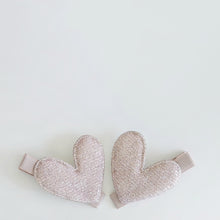 5.7cm Padded Lurex Heart Single Clips