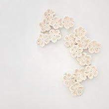 5.7cm Single Crochet Flower Clips