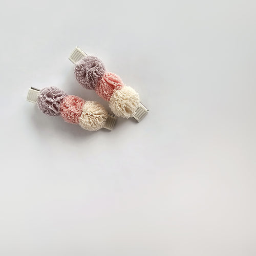 4.5cm Pompom Clip Duos