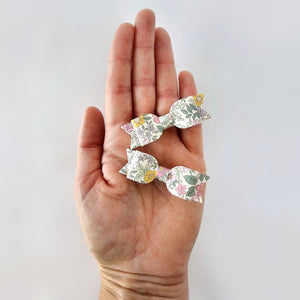 LAST PAIR - Tana Little-Sister Sized Bow Clip Duos