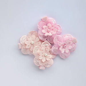 Single Big Sister Layered Satin & Lace Clips - 3 New Colours Added