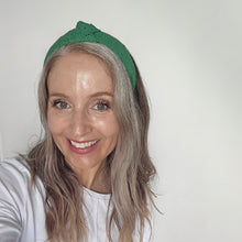 Kelly Green Cotton Knotted Headband