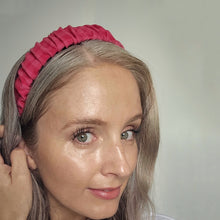 Ruched Gingham 3.8cm Headband