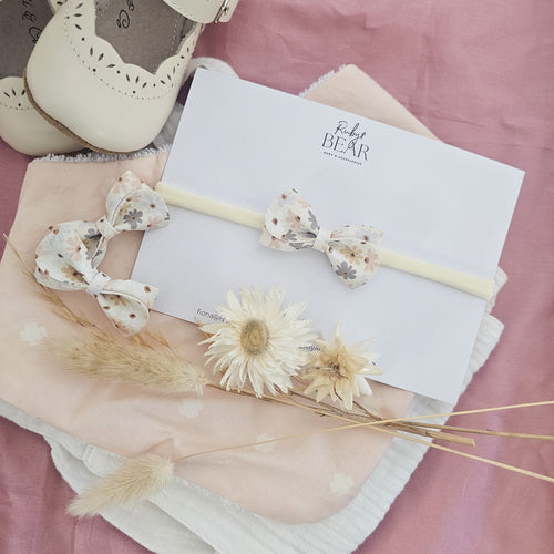 Gracie - Single Little-Sister Bow Clips Or Headbands