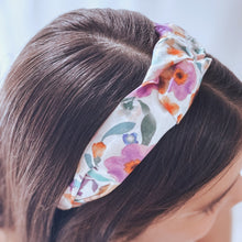 Watercolour Floral Knotted Cotton Headband