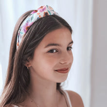 Watercolour Floral Knotted Cotton Headband