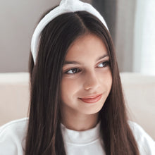 White Knotted Dobby Headband