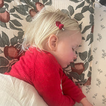 NEW COLOUR ADDED - 4CM Ribbed Velvety Heart Clip Pairs