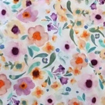 Watercolour Floral Knotted Cotton Headband
