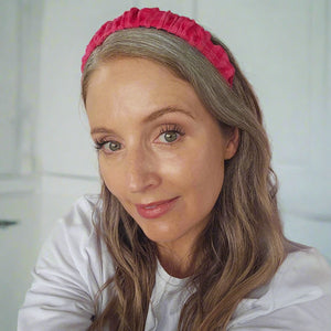 Ruched Gingham 3.8cm Headband