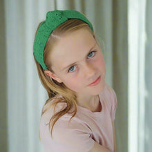 Kelly Green Cotton Knotted Headband