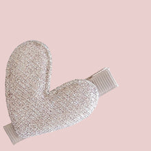 5.7cm Padded Lurex Heart Single Clips