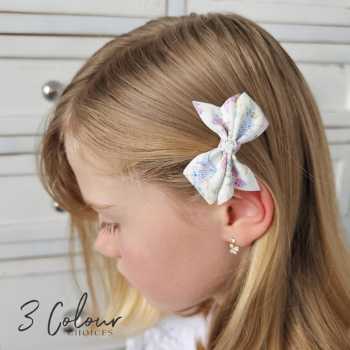 Tammie - Single Large Little-Sister/Petite Middle-Sister Sized Bow Clips Or Headbands