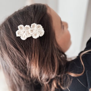 5.7cm Single Crochet Flower Clips