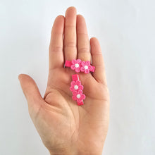 Della 3.5cm Flower Clip Pairs - 18 Colour Choices