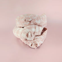Cotton Floral Sateen Stripe Headband