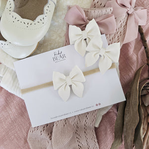Sinead - Single Petite Middle Sister Bow Clips Or Headbands