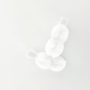 Single 5.7cm Pompom Clips - 7 Colour Choices