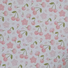 Ciliegia - Medium Sized Cherry Print Bows On 4cm Clips Or Headbands