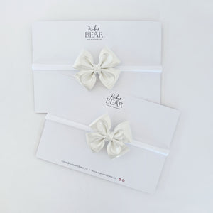 Dot - Single Middle Sister Bow Clips Or Headbands