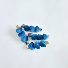 Ribbed Velvety Heart 5.7cm Non-Slip Bar Clips NEW COLOUR ADDED