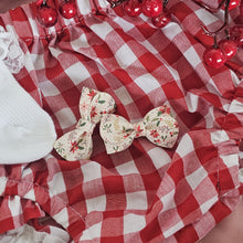 Poinsettia - Single Little-Sister Bow Clips