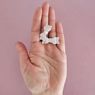 Sarita - Tiny Bow Clip Pairs On 2.5cm Clips