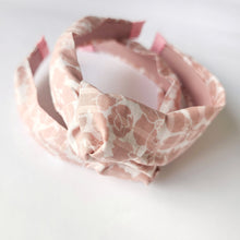 Cotton Floral Sateen Stripe Headband