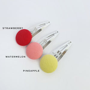Linen Snap Clip Pairs - 30 Colour Choices