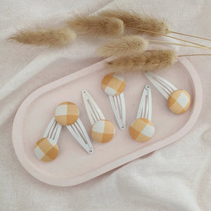 Ruby + Bear x Ashleigh Fish Studios - Gingham Snap Clip Pairs