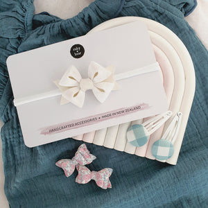 Ruby + Bear x Ashleigh Fish Studios - Gingham Snap Clip Pairs
